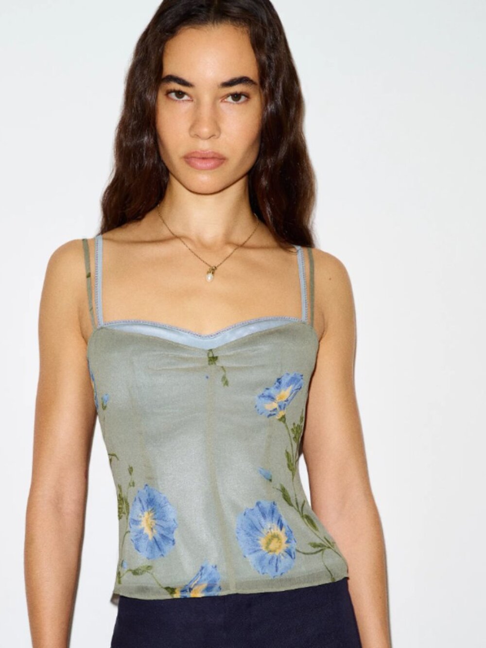 Reformation Fifer Top Green - Size 2
